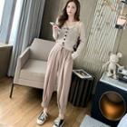 Set: Cardigan + Harem Pants