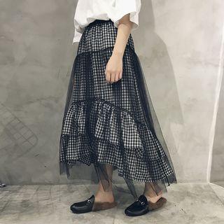 Check Mesh Skirt