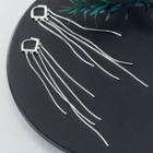 925 Sterling Silver Fringed Earring 1 Pair - S925 Silver - Silver - One Size