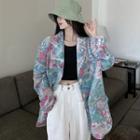 Long-sleeve Print Blazer