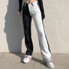 Two Tone Straight Pants