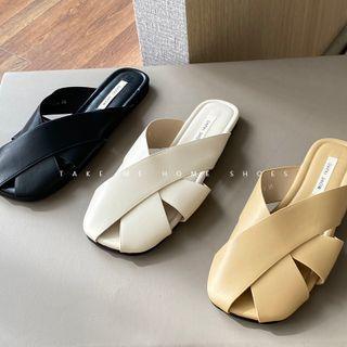 Leather Cutout Mules