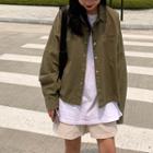 Long-sleeve Vintage Cropped Jacket