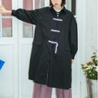 Buckle Closure Long Jacket