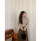 Plus Size Basic Turtle-neck Top