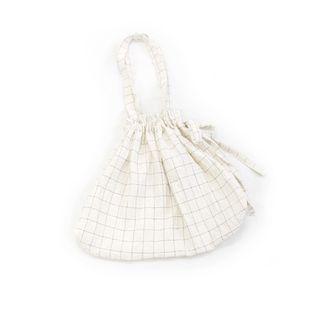 Drawstring Check Tote
