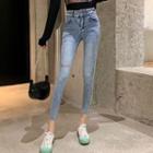 Smiley Face Skinny Jeans