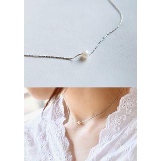 Faux-pearl Short Necklace