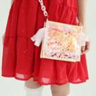 Heart-sequin Transparent Shoulder Bag Pink - One Size