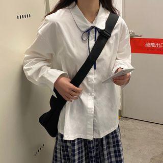 Bow Shirt White - One Size
