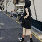 Hooded Puffer Long Vest