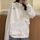 Set: Short-sleeve T-shirt + Crop Zip Hoodie
