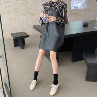 Lace Up Tweed Panel Oxford Shoes