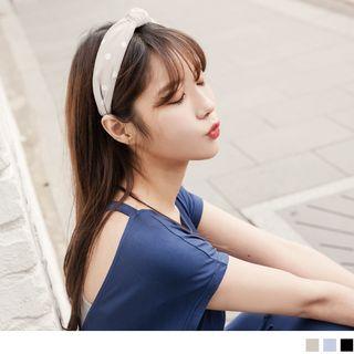 Ribbon Polka Dotted Hair Band