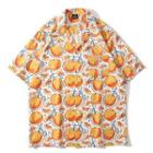 Short-sleeve Orange Print Shirt
