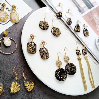 Gold Leaf Dangle Earring (various Designs)