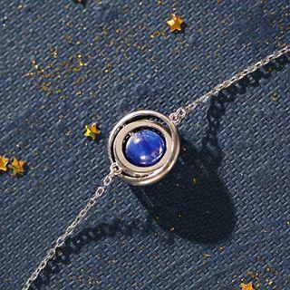 925 Sterling Silver Planet  Pendant Necklace