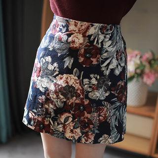 Floral Mini Skirt