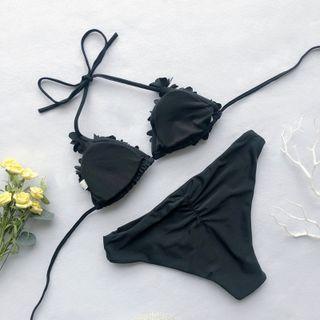 Set: Ruffle Bikini Top + Bottom