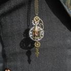 Steampunk Pendant Necklace Bronze - One Size