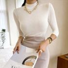 Mock-neck 3/4-sleeve T-shirt (set Of 2)