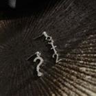 Question Mark Drop Earring 1 Pair - 925 Silver - Silver - One Size