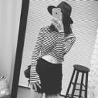 Striped Cropped Long-sleeve T-shirt