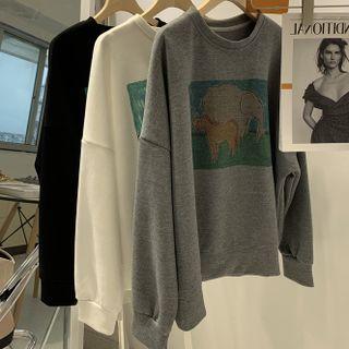 Simple Loose-fit Sweatshirt