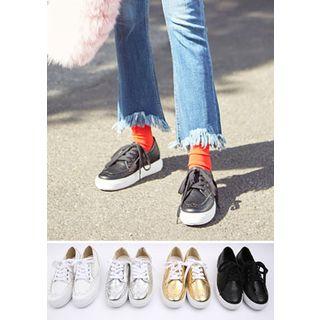 Brogue L Me Faux-leather Sneakers