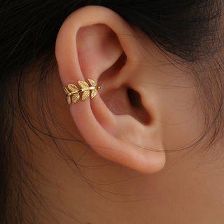 Alloy Leaf Cuff Earring 1953 - Gold - One Size