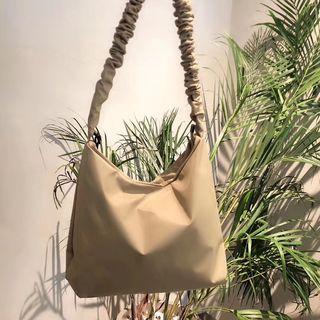 Crinkled Strap Shoulder Bag