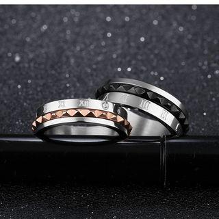 Couple Matching Studded Ring