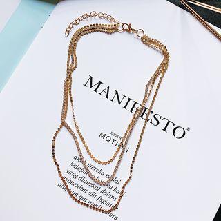 Rhinestone Layered Earring