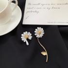 Non-matching Flower Earring 925 Sterling Silver - Earrings - 1 Pair - Daisy - One Size