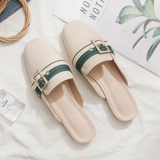 Striped Strap Mules