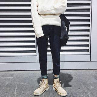 Camouflage Hem Jeans
