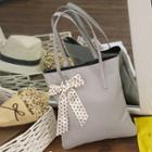 Set Of 2: Ribbon Detail Shopper Bag + Crossbody Bag