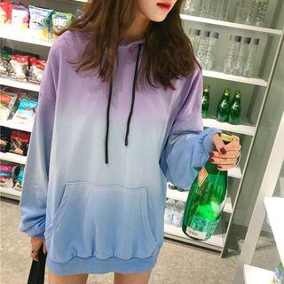 Gradient Color Long Hoodie