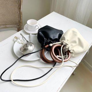 Wooden Handle Tote Bag