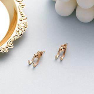 Alloy Swing Earring 1 Pair - Gold - One Size