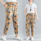 Patterned Straight-cut Pants As Shown In Figure - One Size