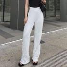 Lace-up Cutout Wide Leg Pants