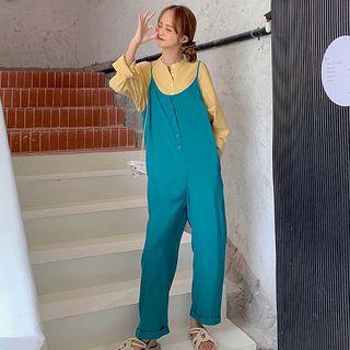 Plaid Shirt / Straight Fit Jumper Pants