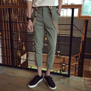 Cropped Pants With Suspender