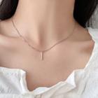 Alloy Rhinestone Bar Pendant Dangle Earring As Shown In Figure - One Size