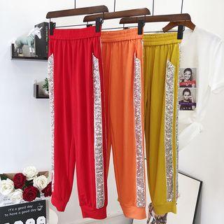 Glitter Trim Sweatpants