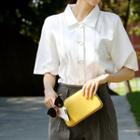 Stitch-trim Button-detail Shirt
