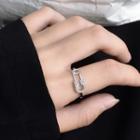 Safety Pin Sterling Silver Ring 1 Pc - Silver - One Size