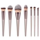 Set Of 7: Makeup Brush Set Of 7 - T-07049 - As Shown In Figure - One Size