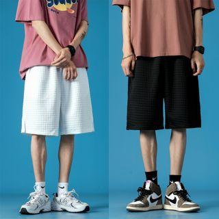 High-waist Quilted Shorts